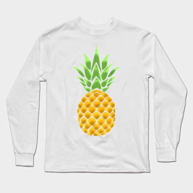 Summertime Pineapple Long Sleeve T-Shirt by Danispolez_illustrations